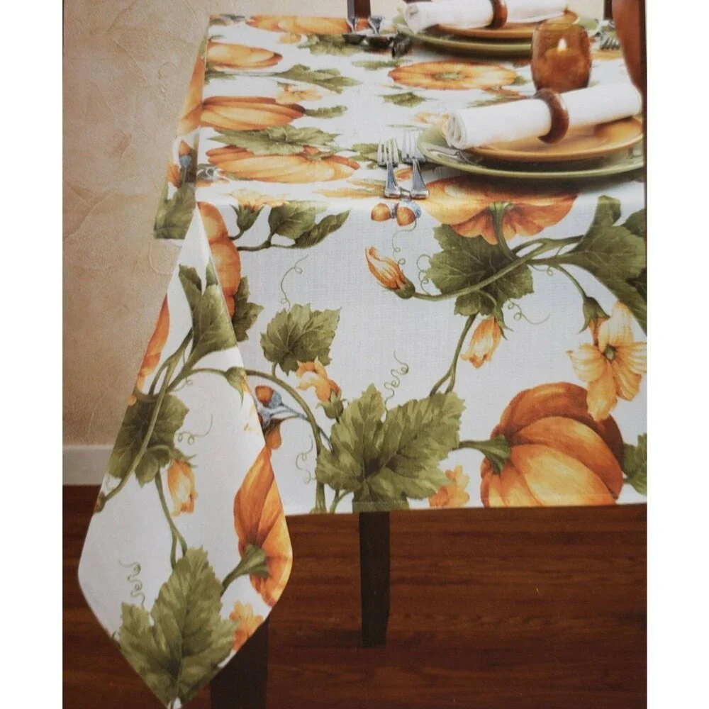 Printed Linen Tablecloth 60 x 104